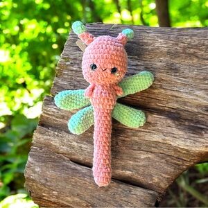 Handmade Crochet Dragonfly Plush Toy